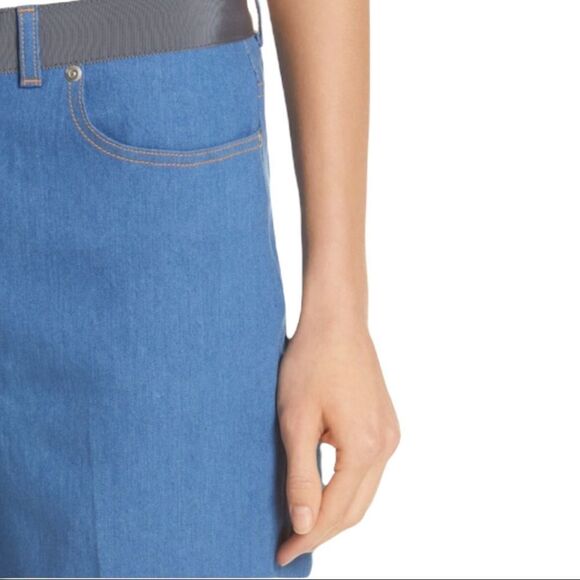 NEW ADEAM Grossgrain Trim High Waisted Relaxed Bootcut Jeans Size 6🎁 - Picture 8 of 11